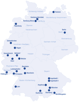 Almanya’daki tüm NephroCare diyaliz merkezlerinin haritası